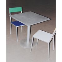 Valerie Object Alu Sqaure Dining Table Gray