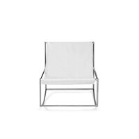 Valerie Object Rocking Armchair Stainless Steel/ White