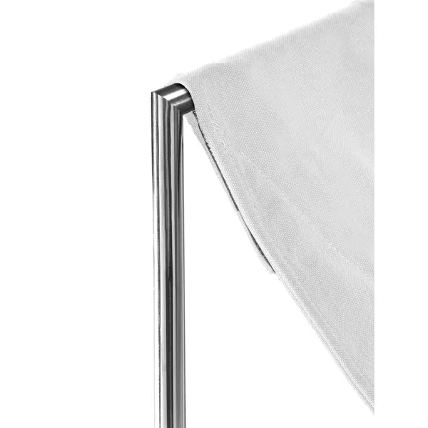 Valerie Object Rocking Armchair Stainless Steel/ White