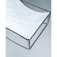 Valerie Object Rocking Armchair Stainless Steel/ White