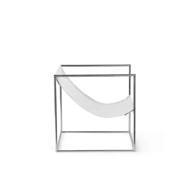 Valerie Object Solo Seat Armchair Stainless Steel/ White