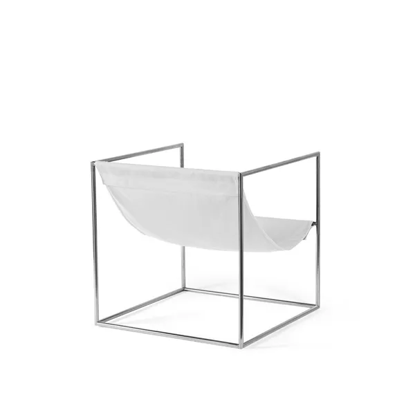 Valerie Object Solo Seat Armchair Stainless Steel/ White