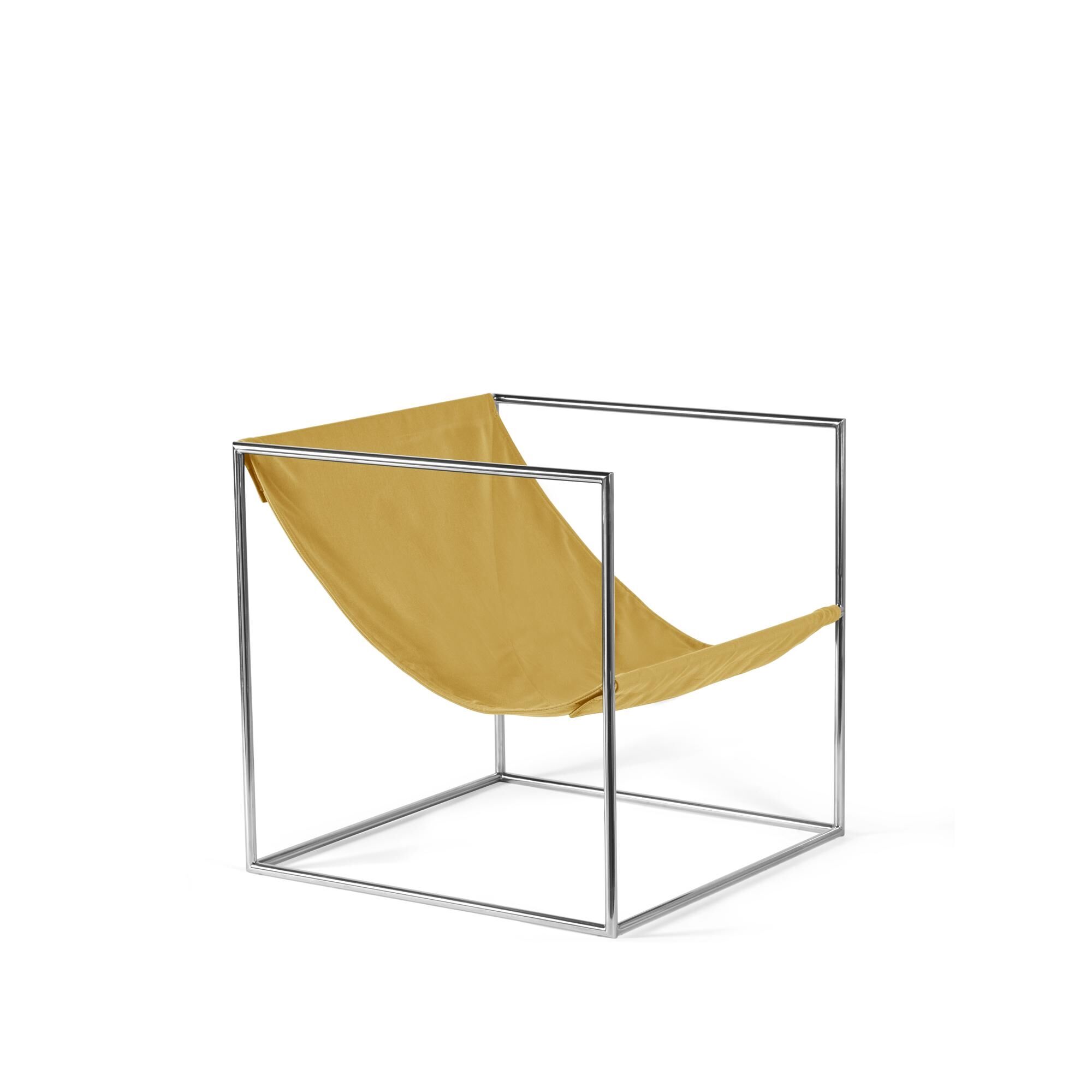 Valerie Object Solo Seat Lnestol Rustfri Stl/Gul