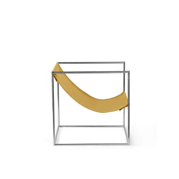 Valerie Object Solo Seat Armchair Stainless Steel/ Yellow