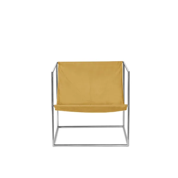 Valerie Object Solo Seat Armchair Stainless Steel/ Yellow