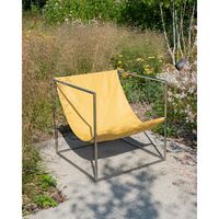 Valerie Object Solo Seat Fåtölj Rostfritt Stål/ Gul