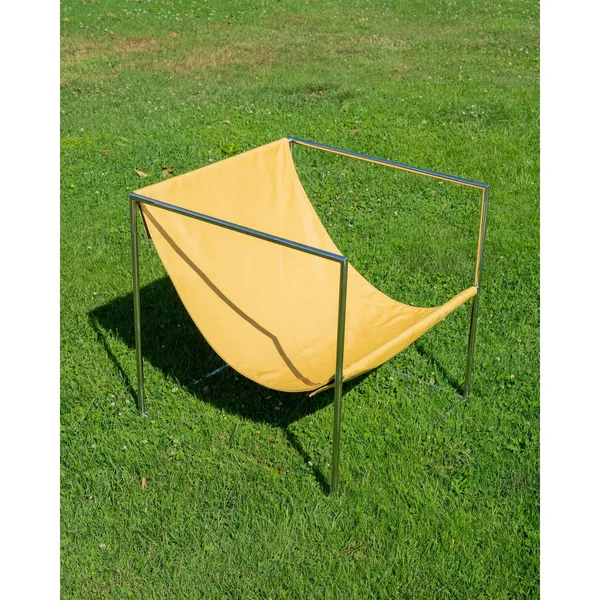 Valerie Object Solo Seat Armchair Stainless Steel/ Yellow
