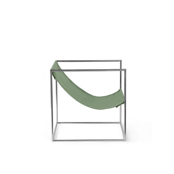 Valerie Object Solo Seat Armchair Stainless Steel/ Green