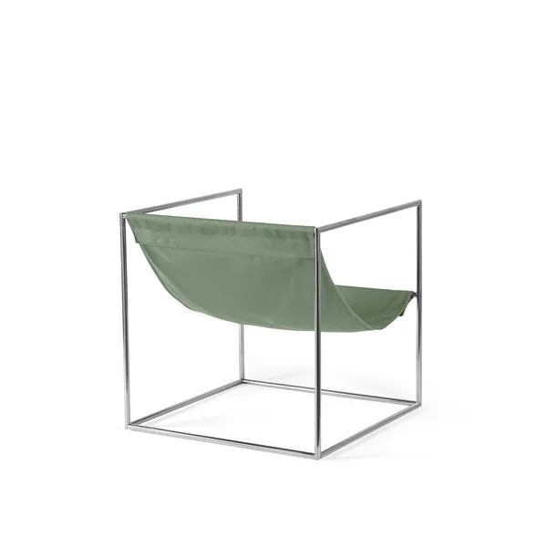 Valerie Object Solo Seat Armchair Stainless Steel/ Green