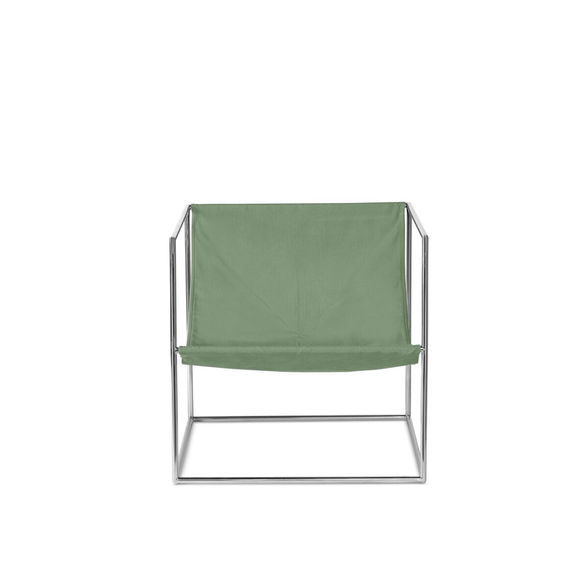 Fauteuil Valerie Object Solo Seat en Acier Inoxydable/ Vert