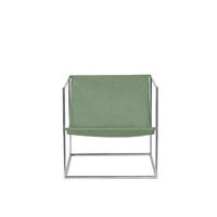 Fauteuil Valerie Object Solo Seat en Acier Inoxydable/ Vert