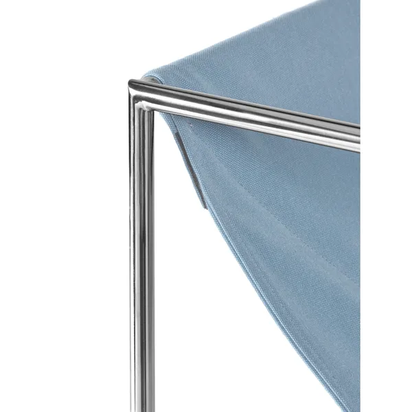 Valerie Object Solo Seat Armchair Stainless Steel/ Light Blue