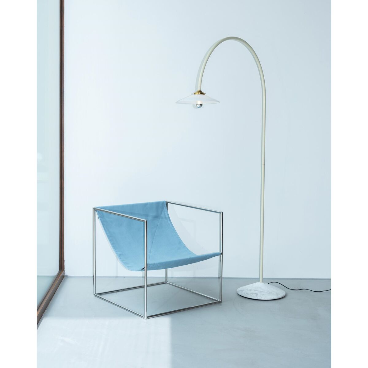 Valerie Object Solo Seat Sessel Edelstahl/ Hellblau