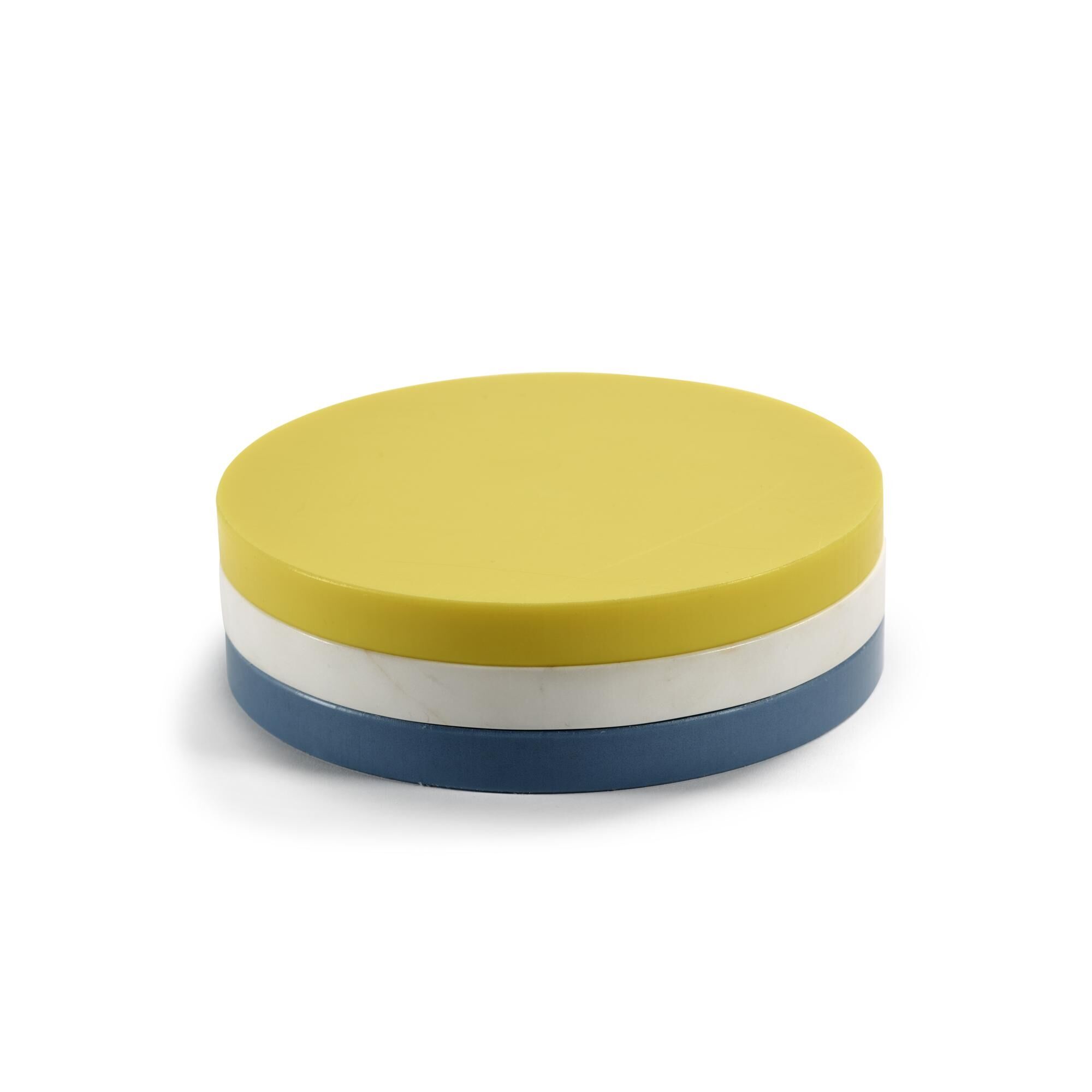 Valerie Object Three Circles Bordskner Gul/hvid/Lysebl