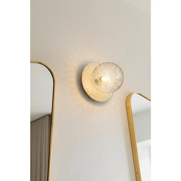 Liila 1 Limited Edition Wall Lamp Medium Beige/ Optic Clear