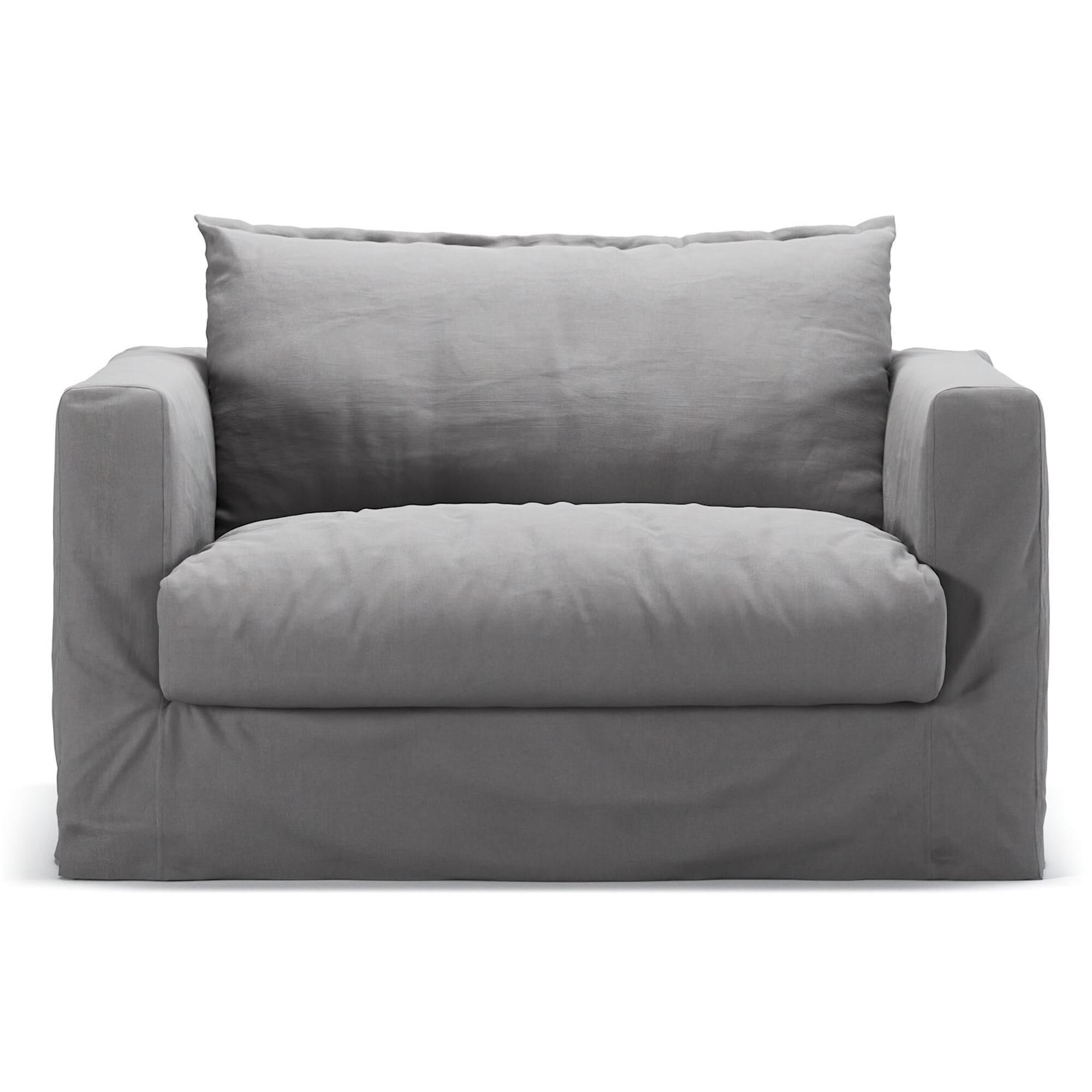Le Grand Air Nou Loveseat Fauteuil Gris Clair