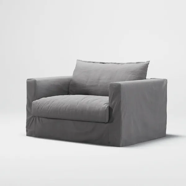 Le Grand Air Nou Loveseat Sessel Hellgrau