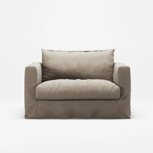 Le Grand Air Nou Loveseat Armchair Savage Linen