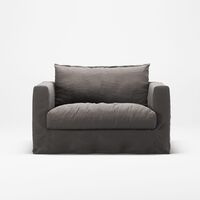 Le Grand Air Nou Loveseat Armchair Smokey Granite