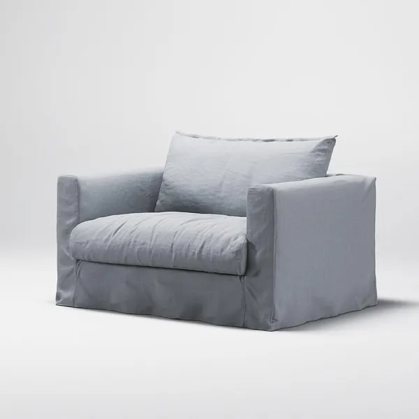 Le Grand Air Nou Love Seat Armchair Nordic Sky