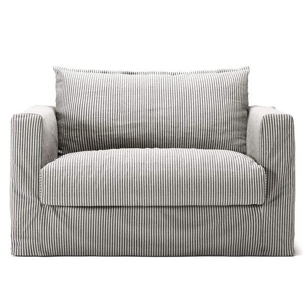 Le Grand Air Nou Loveseat Armchair Ash Stripe