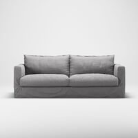 Le Grand Air Nou 3-Sitzer Sofa Hellgrau