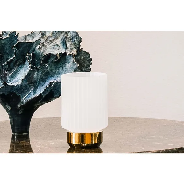 Sons Of Marble Hurricane Candlestick Light Brown/ Amber