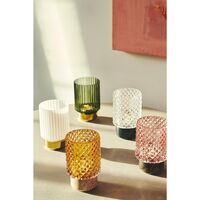 Sons Of Marble Hurricane Candlestick Light Brown/ Amber