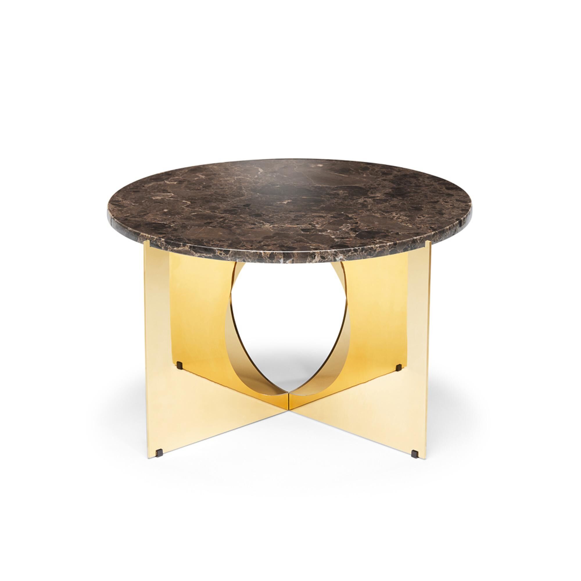 This Is Art Sofabord Guld/Brun Marmor