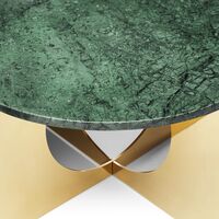 This Is Art Coffee Table Gold/ Green Marble