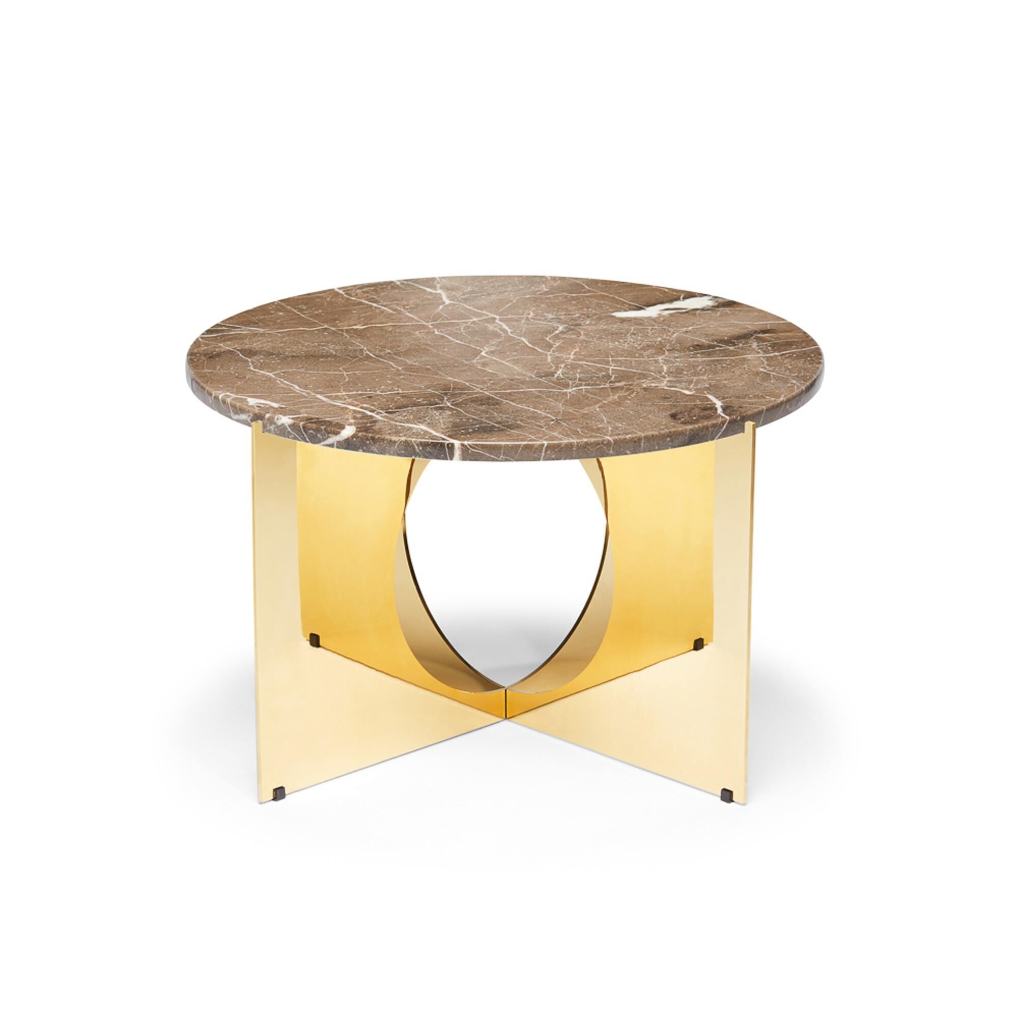 This Is Art Sofabord Guld/Gr Marmor