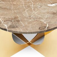 This Is Art Coffee Table Gold/ Gray Marble