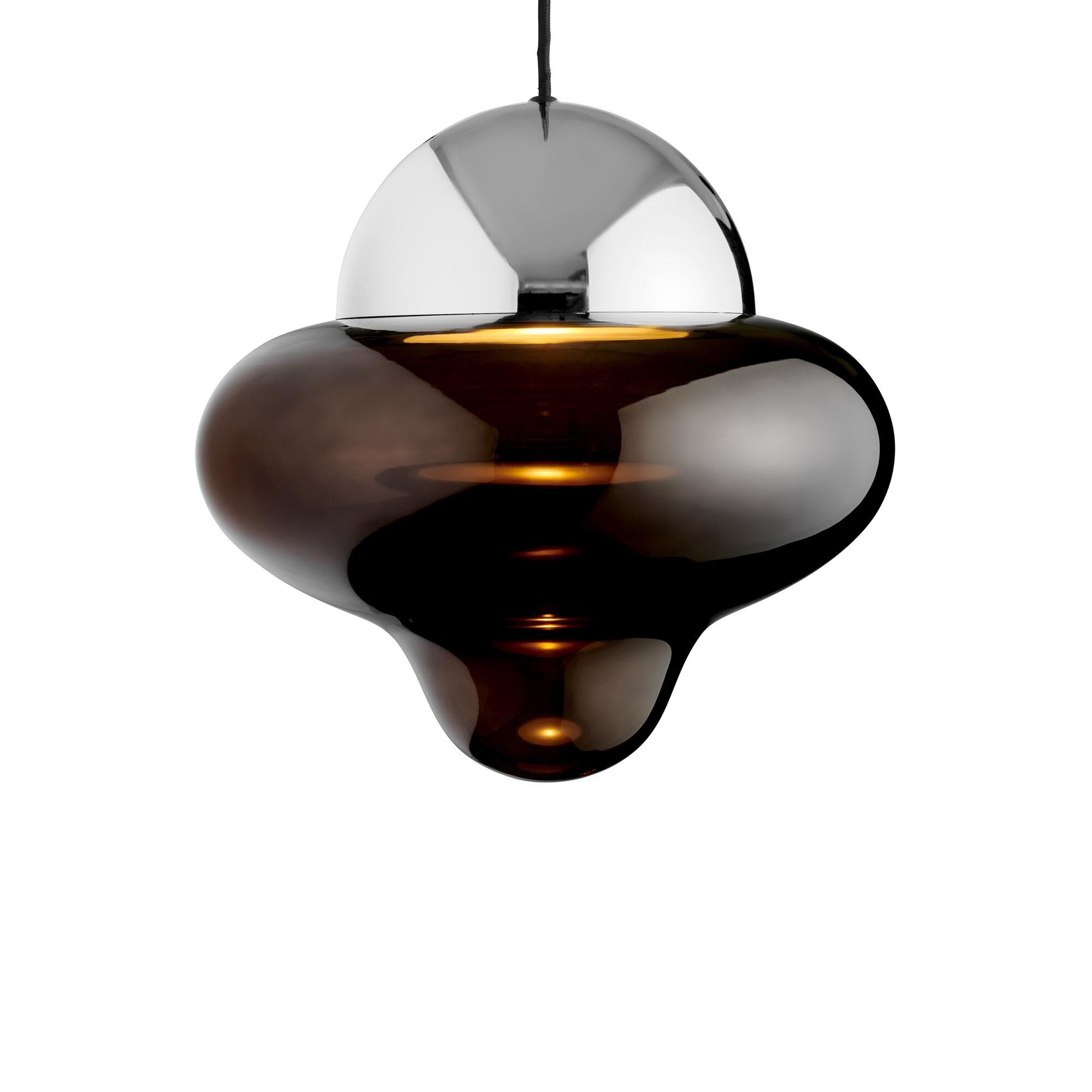 Nutty XL Taklampa Brun/ Krom