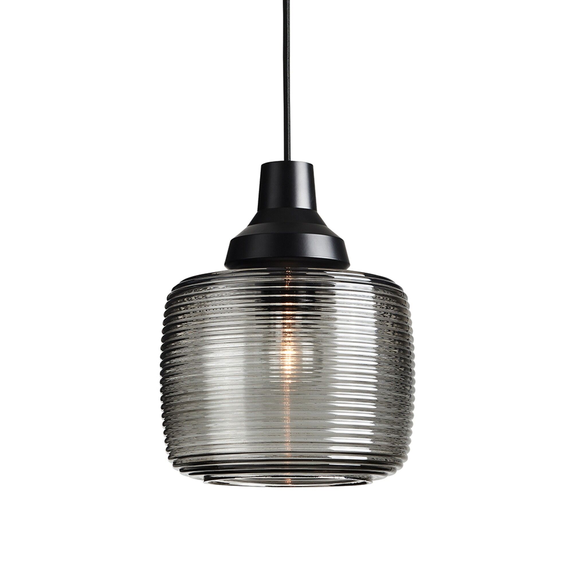New Wave Stripe Taklampe Røykfarget