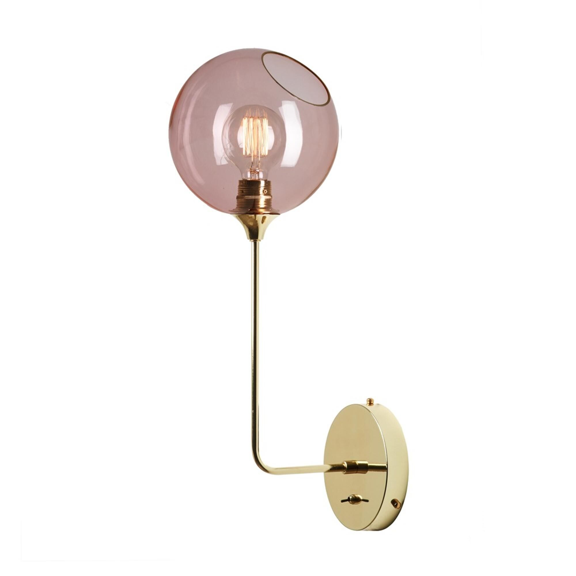 Ballroom V&auml;gglampa L&aring;ng Rosa