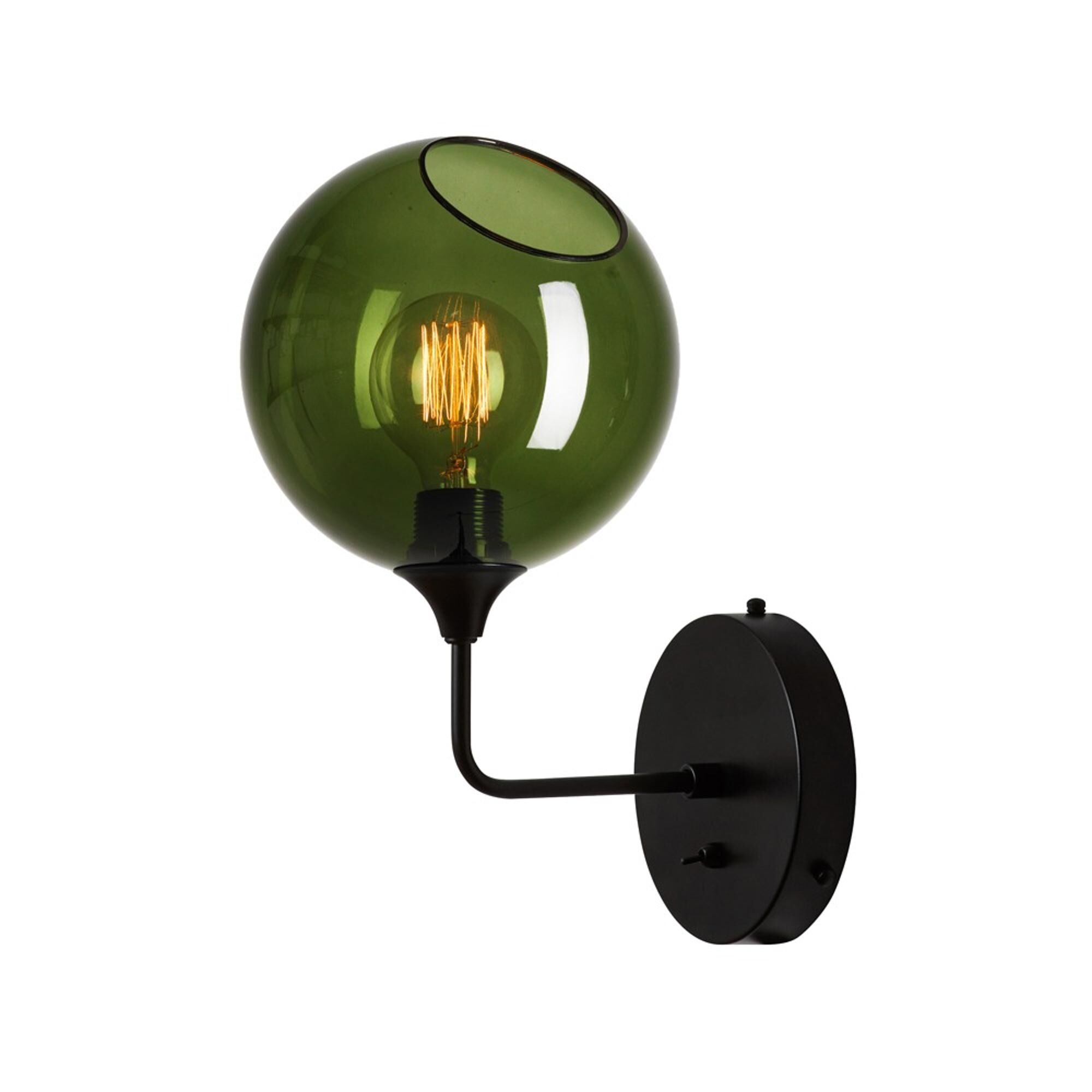 Ballroom V&auml;gglampa Kort Arm&eacute;gr&ouml;n