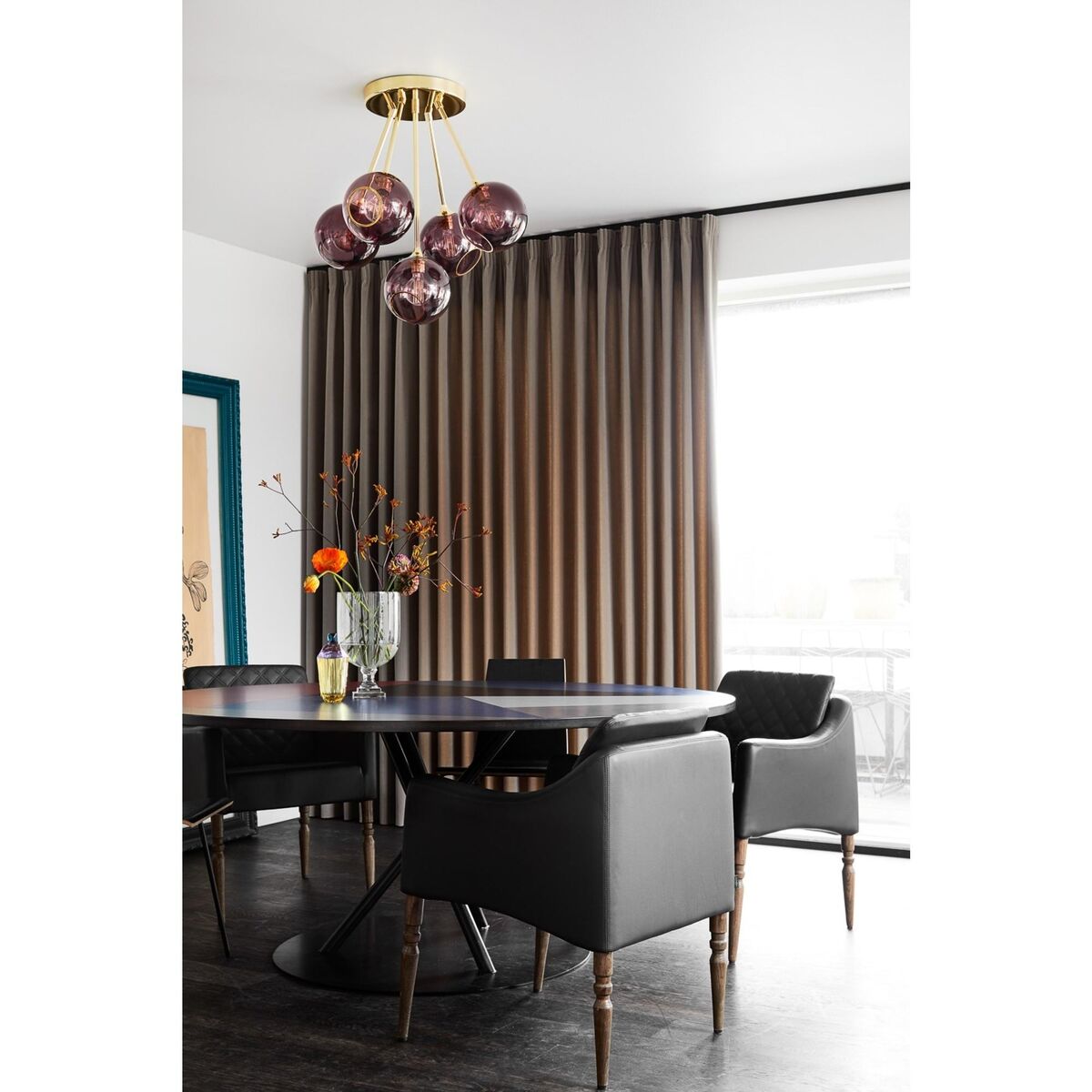 Ballroom Molecule Ceiling Light Rose/Gold