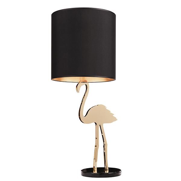Crazy Flamingo Bordlampe Sort