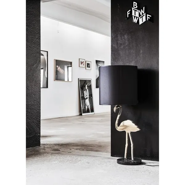Crazy Flamingo Bordlampe Sort