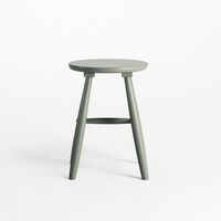 Wood Stool H15 Cement Grey