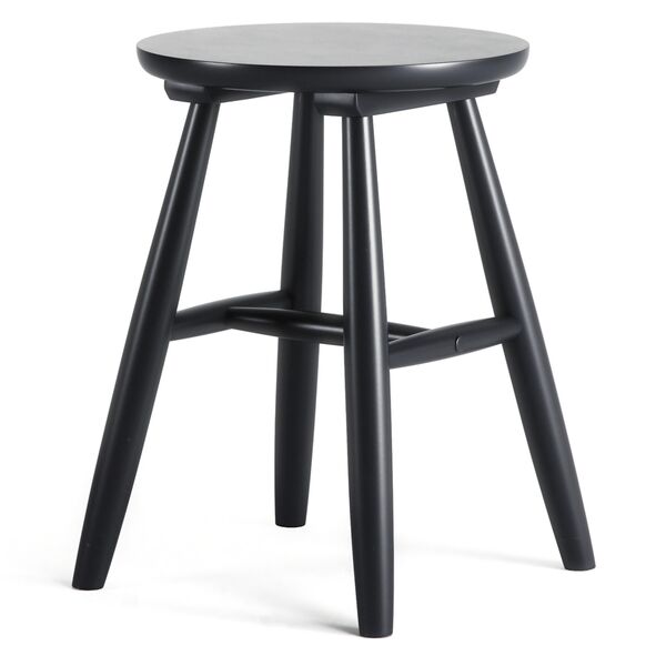 Wood Stool H15 Black