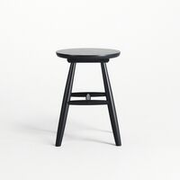 Wood Stool H15 Black