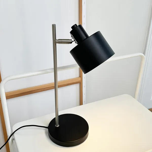 Ocean Bordlampe Sort/Børstet Stål