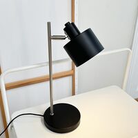 Ocean Bordlampe Sort/Børstet Stål