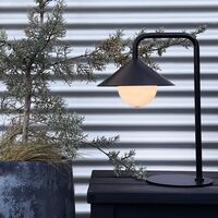 NOVA Outdoor Table Lamp With Light Ball Black