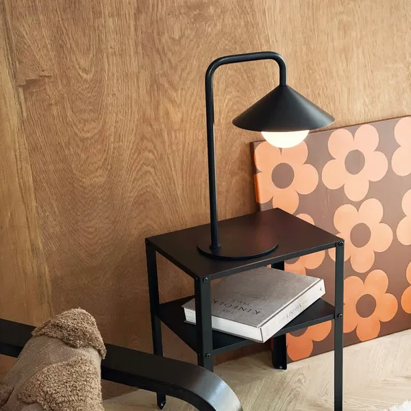 NOVA Outdoor Table Lamp With Light Ball Black