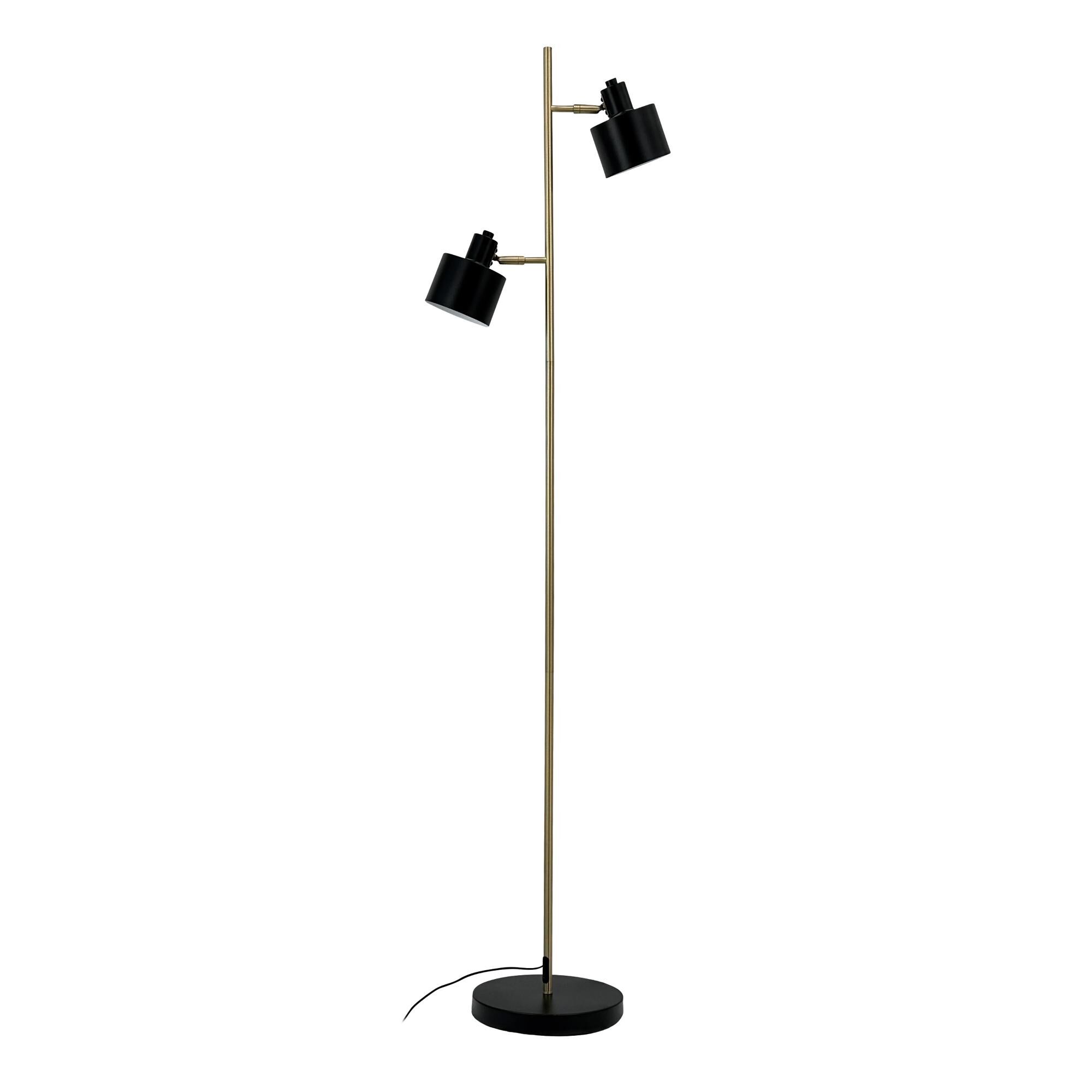 Ocean Gulvlampe Sort/ Messing