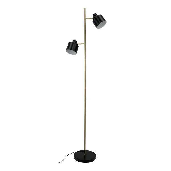 Ocean Gulvlampe Sort/Messing