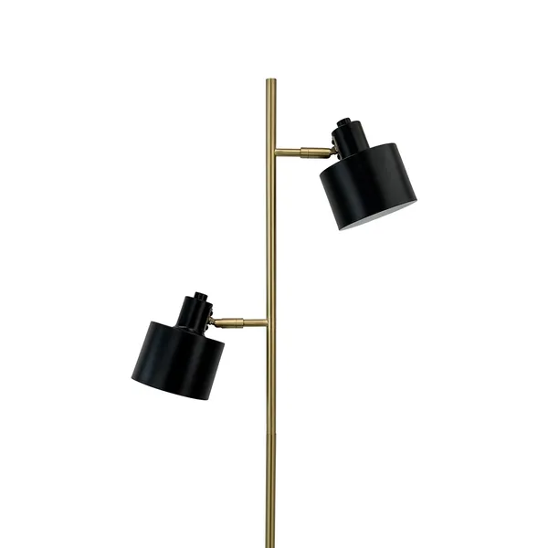 Ocean Gulvlampe Sort/Messing