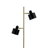 Ocean Gulvlampe Sort/Messing